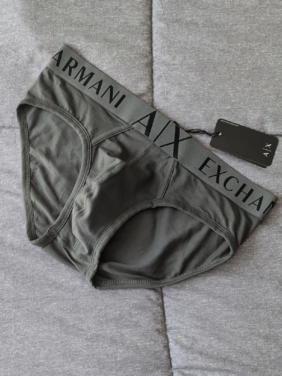 Armani Exchange Other - Armani Exchange Men's Charcoal Black Briefs with Logo Waistband